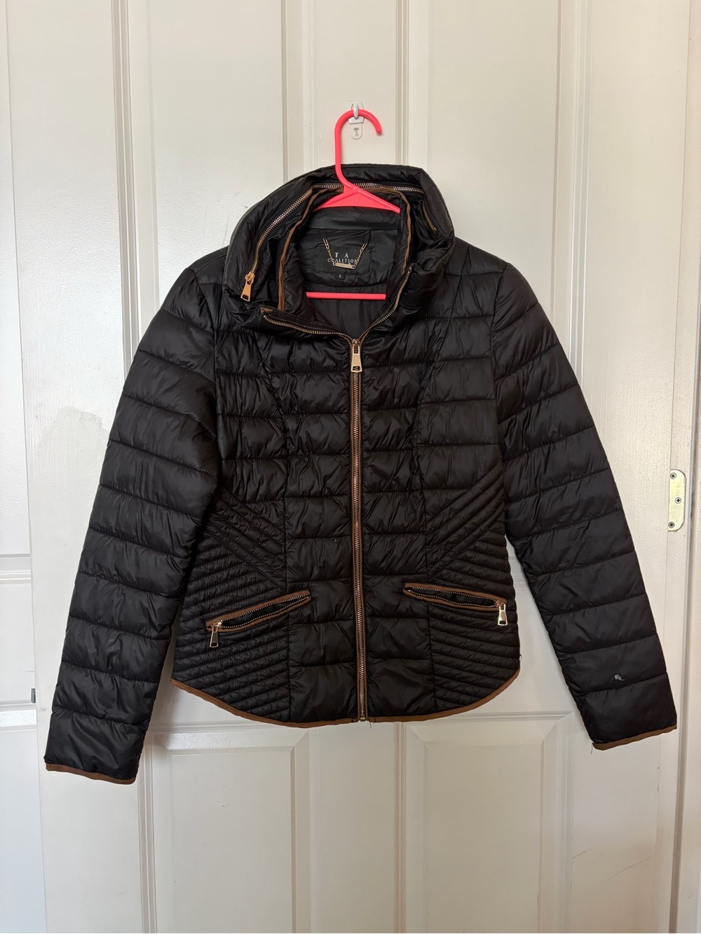 La Coalition fitted quilted puffer jacket